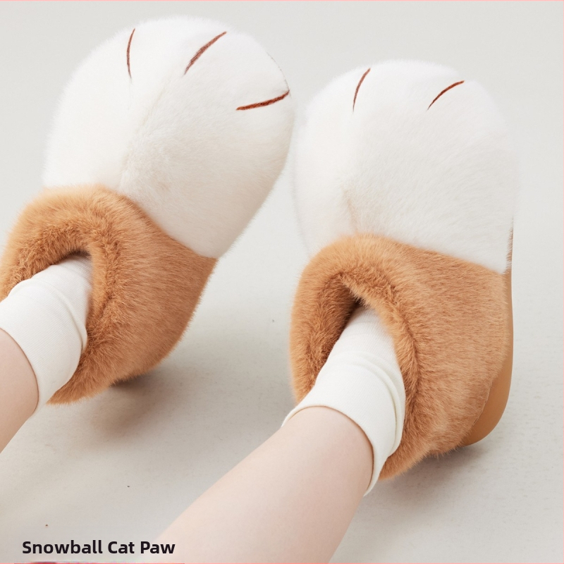 Домашни пантофи за възрастни, пара родител-дете, топла подплата, горна част от телешка кожа и подметка от гума TPR