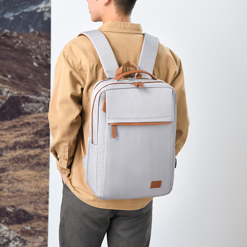Unisex ruksak, Oxford tkanina, putnički ruksak, vodootporan, kompatibilan s 15-inčnim laptopom, kapacitet 20-35L, naramenice s zračnim jastucima