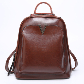 Ženski PU kožni ruksak — lagan, vodootporan, zaštita od krađe, zatvaranje na zip, unutarnji džepovi, gradski stil