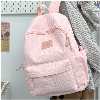 Ženski ruksak, stil kampusa za mlade, poliester, naramenice s zračnim jastukom, otporan na abraziju i olakšava teret, jesen 2025