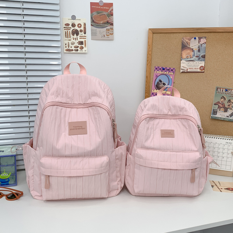 Ženski ruksak, stil kampusa za mlade, poliester, naramenice s zračnim jastukom, otporan na abraziju i olakšava teret, jesen 2025