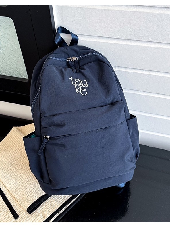 Ruksak za djevojčice, gradski minimalistički stil, najlon, vodootporan, zatvaranje na zip, zimsko izdanje 2025