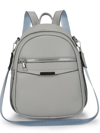 Unisex PU ruksak – vodootporan, zatvaranje na zip, unutarnja džep sa zipom, poliester podstava