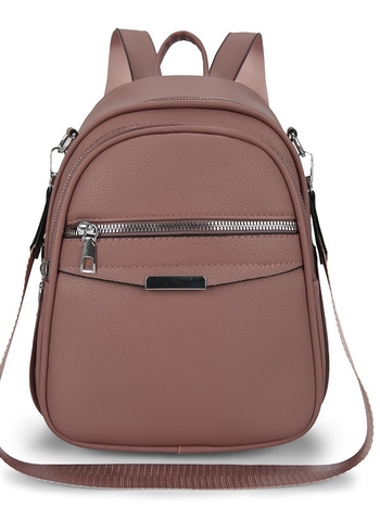 Unisex PU ruksak – vodootporan, zatvaranje na zip, unutarnja džep sa zipom, poliester podstava