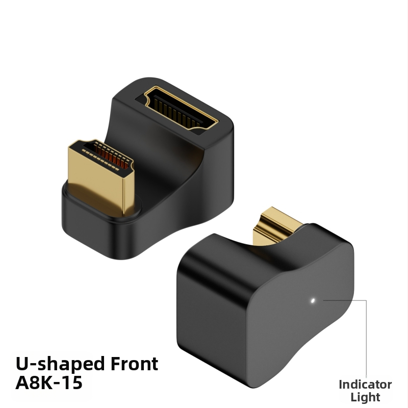 Flash repairman HDTV мъжки към HDTV женски адаптер с LED индикатор — UHS-II 2.1 поддръжка, 8K@60Hz, излиза през 2025 г.