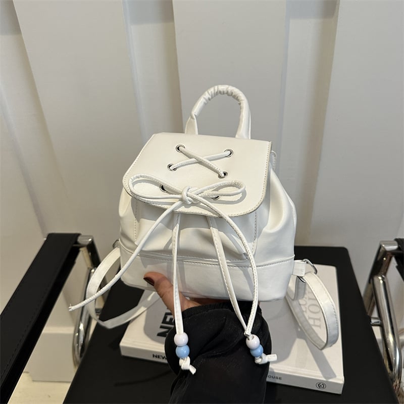 PU ruksak s dizajnom kante, urbani stil, zatvaranje preklopom, poliester podstava, džepovi za telefon i karticu identifikacije, lagan svakodnevni model