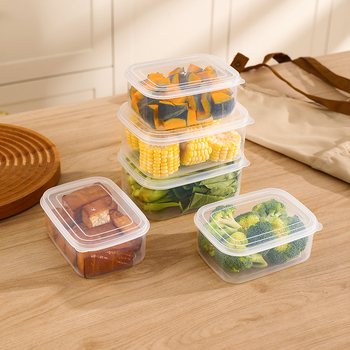 Πλαστικό δοχείο αποθήκευσης ψυγείου με καπάκι – κατάλληλο για τρόφιμα, διατηρεί τη φρεσκάδα, φορητό, για αποθήκευση κατεψυγμένου κρέατος