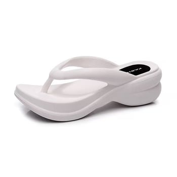 Flip-flop s povećanjem visine od 6 cm, EVA gornji dio i EVA potplat, okrugli vrh, seksi stil