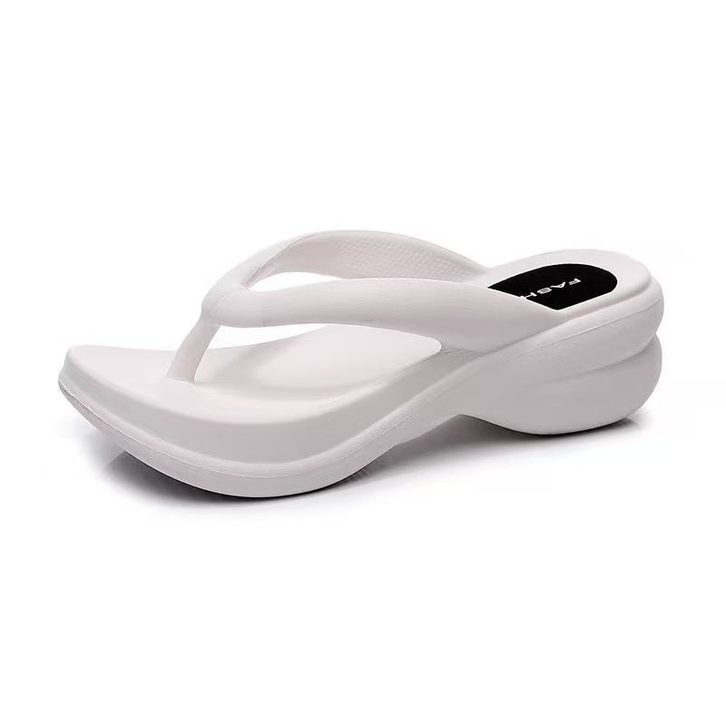 Flip-flop s povećanjem visine od 6 cm, EVA gornji dio i EVA potplat, okrugli vrh, seksi stil