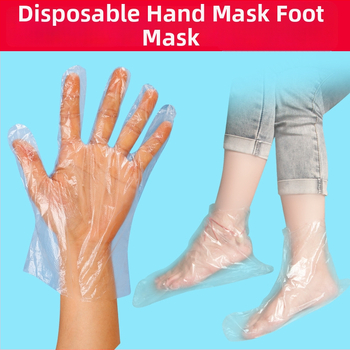 Acoperire de mască pentru picior, din plastic, de unică folosință, transparentă, grosime 0,06 mm, rezistentă la ulei și izolare la murdărie, origine Anhui