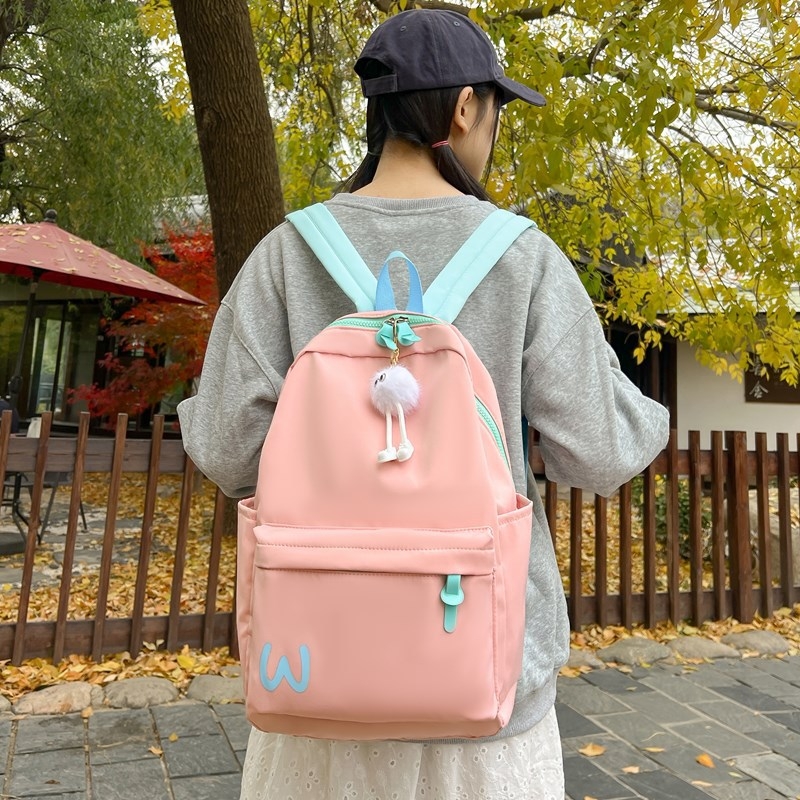 Nylon ruksak, svjež i sladak stil, kapacitet 20–35 L, proširivi dizajn, za 14-inčni laptop, naramenice s jastukom zraka