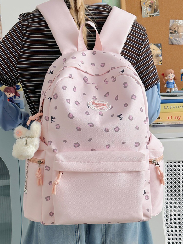 Ruksak - korejskog stila, jednostavan svakodnevni ruksak, unisex, geometrijski uzorak, najlon (Kapacitet 36–55L; Laptop 14-inča; Materijal Najlon; Vodootporan; Zakrivljene naramenice)
