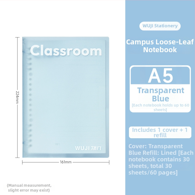Univerzitná poznámková knižka s odnímateľnými stranami, 30 strán, kvalitný papier