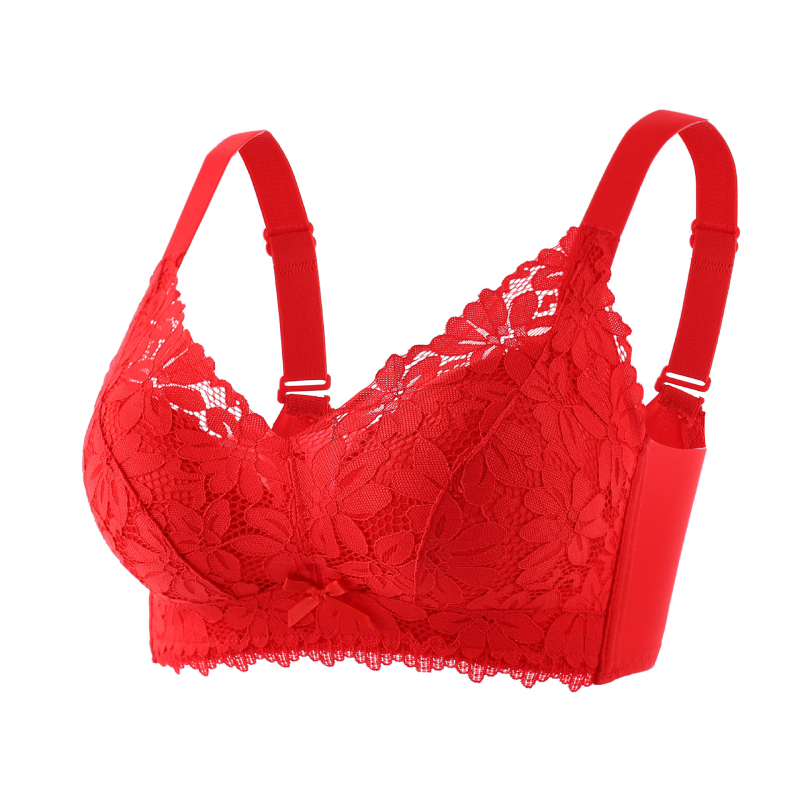 Sutien s košaricama od latexa i čipke, glavni materijal najlon, podstava od spandexa ispod 30%, fiksni dvostruki kaiševi, stražnje četiri reda kopči