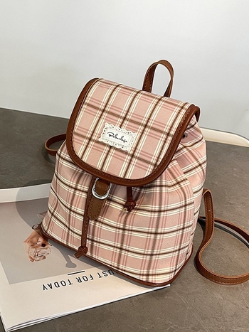 Ženski platneni ruksak, ljeto 2025, zatvaranje šnuricom, skriveni džep sa zatvaračem i džep za mobitel