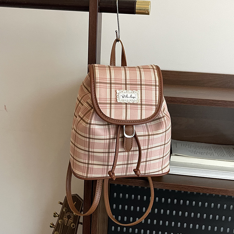 Ženski platneni ruksak, ljeto 2025, zatvaranje šnuricom, skriveni džep sa zatvaračem i džep za mobitel