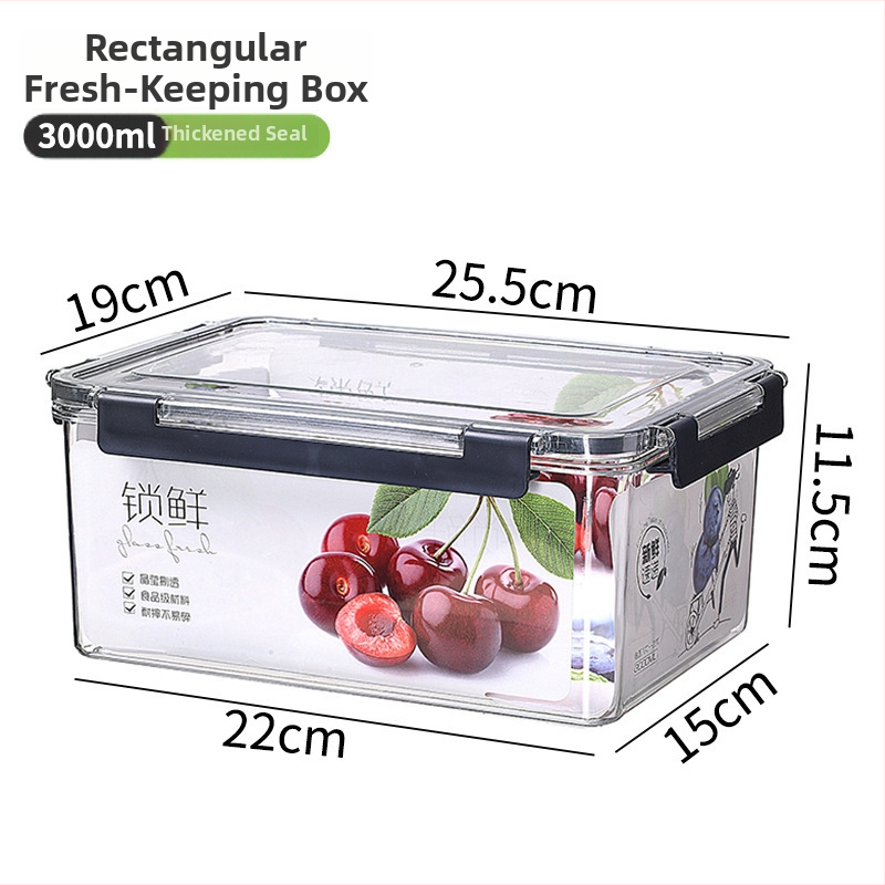 Potravinárska nádoba so viečkom na uskladnenie zeleniny a ovocia, priehľadná plastová