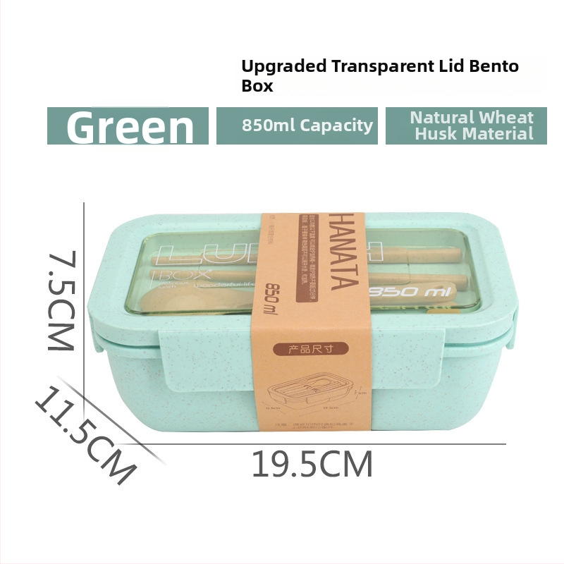 Pravokutna plastična kutija za obrok s pregradom, 800–1000 ml, pogodna za mikrovalnu pećnicu