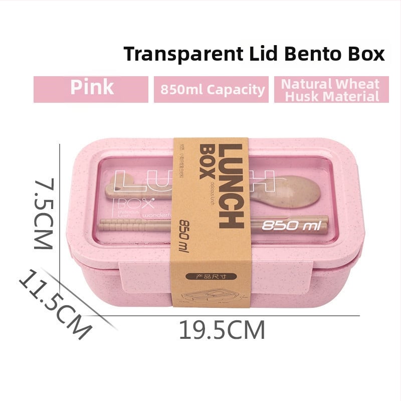 Pravokutna plastična kutija za obrok s pregradom, 800–1000 ml, pogodna za mikrovalnu pećnicu