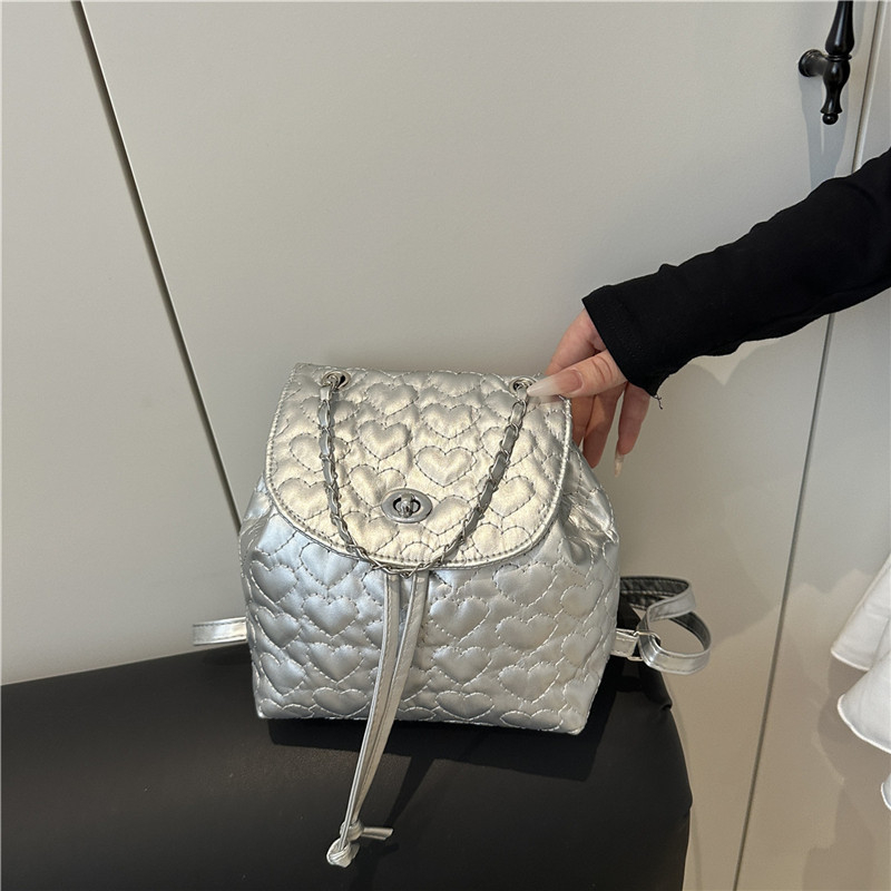 Ženski ruksak u elegantnom korejskom stilu za ljeto, moderan i svestran; PU materijal, kapacitet ispod 20 L, kompatibilan s 8-inčnim laptopom, podstava od poliestera, zakrivljeni rameni remeni
