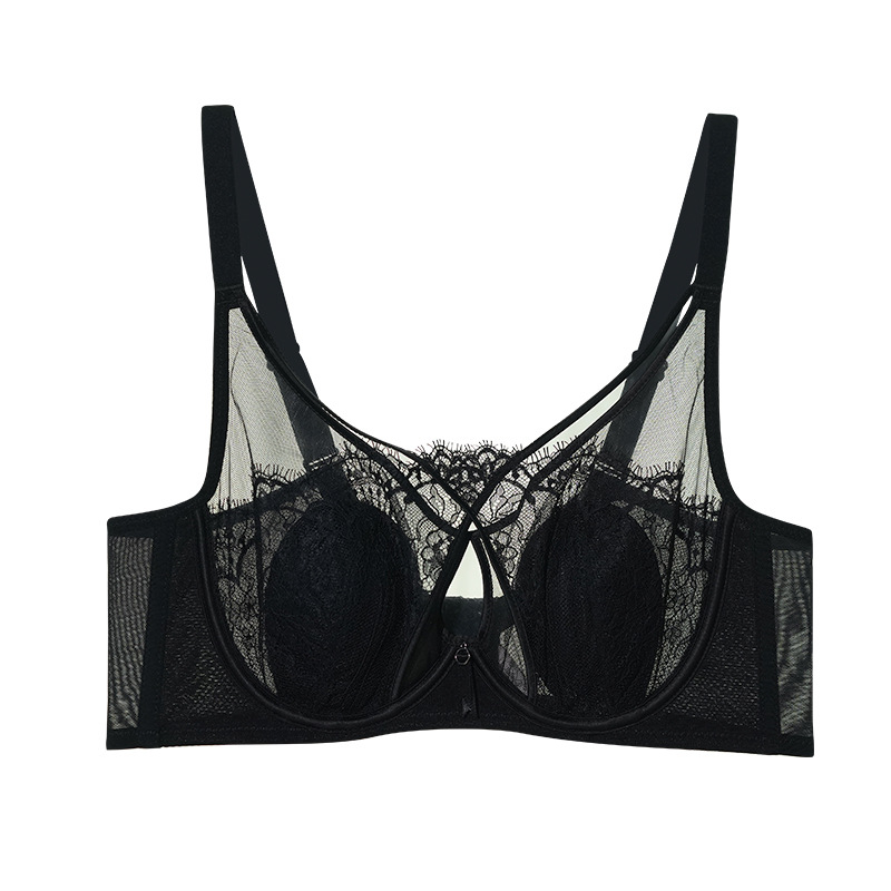 Σουτιέν δαντέλας με чашες σε σχήμα αυτιών κουνελιού, υπερλεπτές προμορφωμένες κάψες, με μεταλλική ενίσχυση