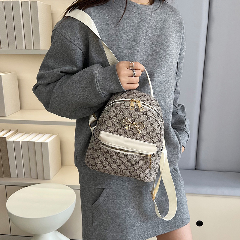 PU ruksak, gradski stil minimalistički, zatvarač, džep za mobitel, rekreacijska putovanja