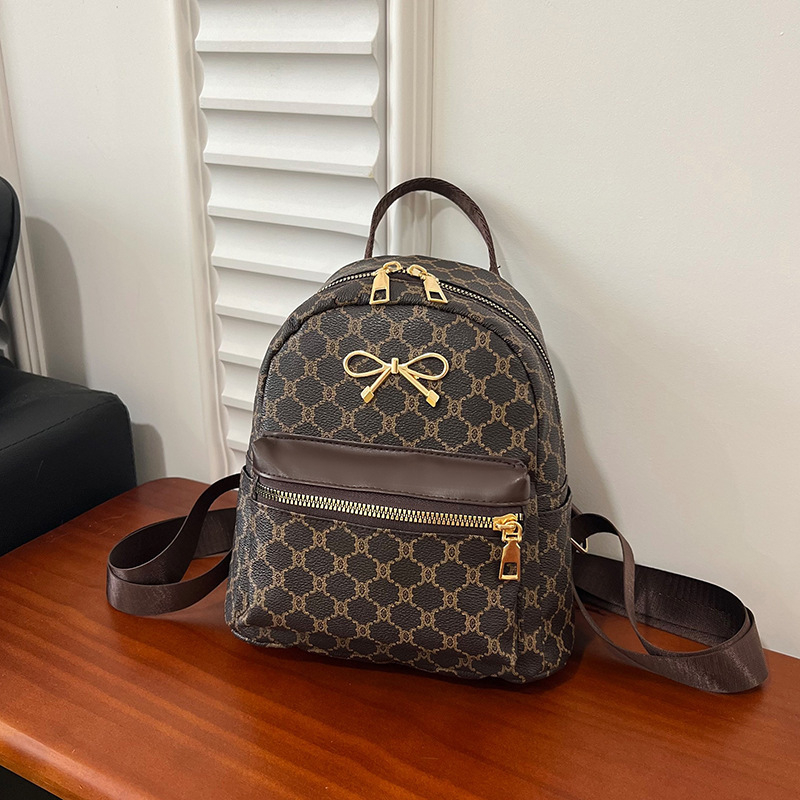 PU ruksak, gradski stil minimalistički, zatvarač, džep za mobitel, rekreacijska putovanja