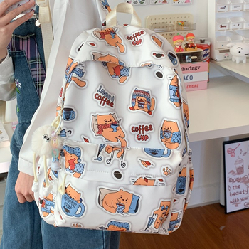 Ruksak Urban Minimalizam od najlona, poliester podstava, zatvaranje na zip, džep za telefon, 3D vanjski dizajn s međupodjelom