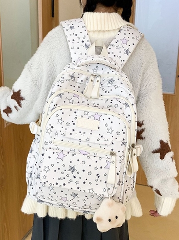 Ruksak s kapacitetom 20–35 L, pogodan za 16-inčni prijenosnik, poliesterski materijal, mladi kampus stil, unisex