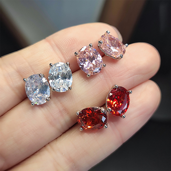 Naušnice – bakar, dijamantno postavljene, geometrijski oblik, Meilong Xingheng Jewelry, proljeće 2025
