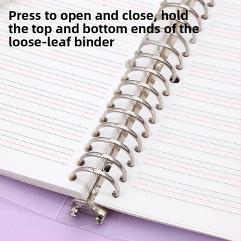 Poznámkový blok s odnímateľnými vnútornými stranami, s mriežkou, 80 listov, kruhové otvory, vnútorné listy z drevenej celulózy a polypropylénu