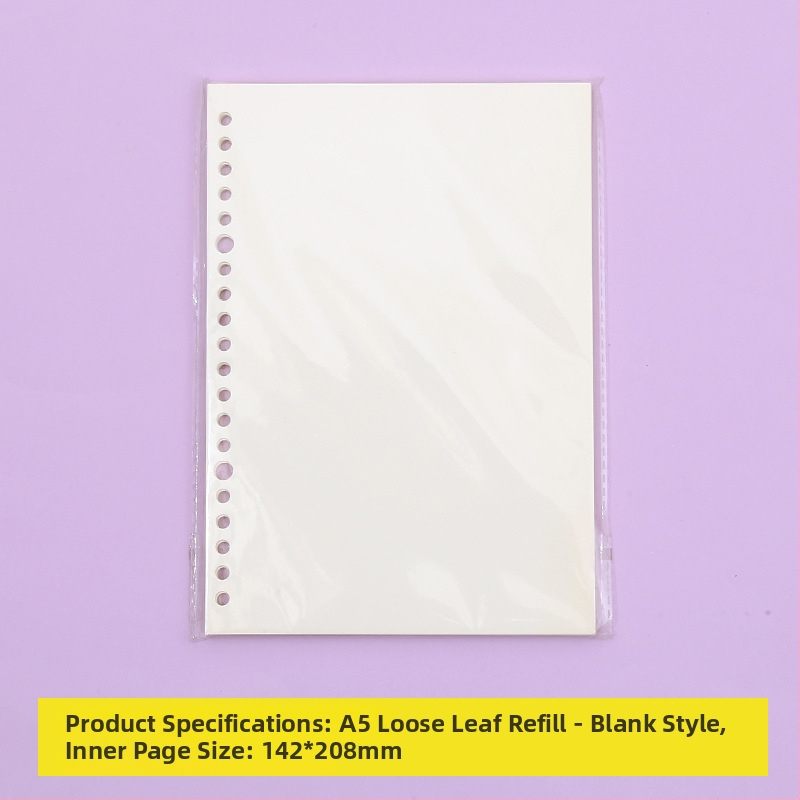 Poznámkový blok s odnímateľnými vnútornými stranami, s mriežkou, 80 listov, kruhové otvory, vnútorné listy z drevenej celulózy a polypropylénu