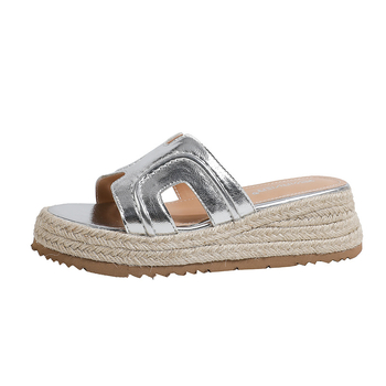 Platforme sandale s povećanjem od 6 cm – PU gornji dio, potplat od gumene pjene, okrugli vrh, unutrašnjost od super vlakna, ležerni stil