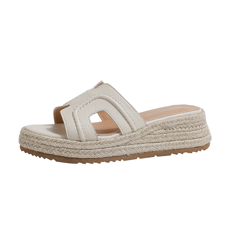 Platforme sandale s povećanjem od 6 cm – PU gornji dio, potplat od gumene pjene, okrugli vrh, unutrašnjost od super vlakna, ležerni stil