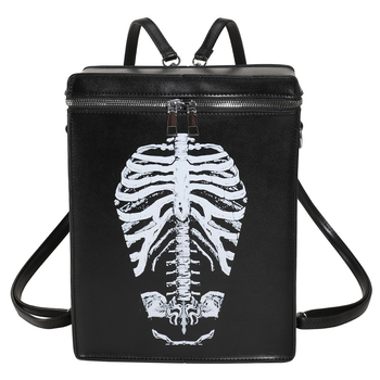 Halloween ruksak DUDULANG, unisex, PU materijal, street stil, otporan na habanje, zakrivljeni rameni remen