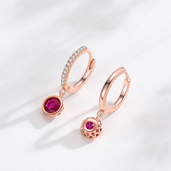 Γυναικεία σκουλαρίκια από ασήμι S925 με γεωμετρικό σχέδιο, micro inlay, μάρκα Ailmay, ελαφρύ πολυτελές στυλ