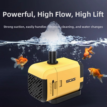 SQG Merülő akváriumpumpa - rendkívül csendes oldalsó szívás, szűrés és cirkuláció, 1 kg