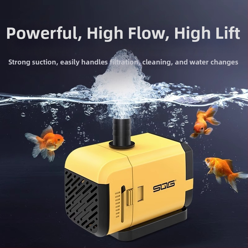 SQG Merülő akváriumpumpa - rendkívül csendes oldalsó szívás, szűrés és cirkuláció, 1 kg