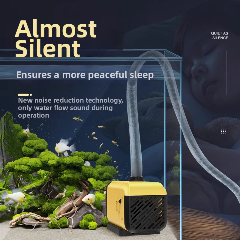 SQG Merülő akváriumpumpa - rendkívül csendes oldalsó szívás, szűrés és cirkuláció, 1 kg