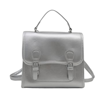 Női PU hátizsák, utcai stílus, kapucsukásos zárás, telefontároló zseb, nyár 2024