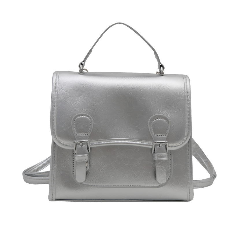 Női PU hátizsák, utcai stílus, kapucsukásos zárás, telefontároló zseb, nyár 2024