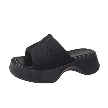 Ženske platformske sandale s okruglim nosom, retro stil, gornji dio od super fiber, PU unutrašnjost, gumena potplat