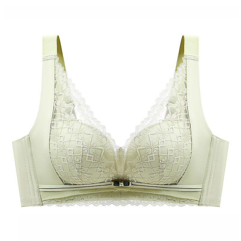 Csipkés latex melltartó, vezeték nélküli, 3/4 kosár, levehető dupla vállpánt, oldalsó gyűrűzés, vastag párnázás
