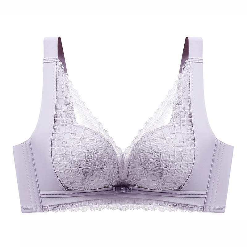Csipkés latex melltartó, vezeték nélküli, 3/4 kosár, levehető dupla vállpánt, oldalsó gyűrűzés, vastag párnázás