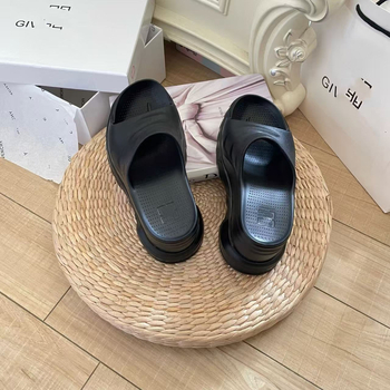 Sandale dama cu talpă groasă și platformă, partea superioară EVA, vârf rotund, origine Huizhou Guangdong, Primăvara 2025