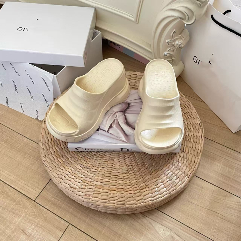 Sandale dama cu talpă groasă și platformă, partea superioară EVA, vârf rotund, origine Huizhou Guangdong, Primăvara 2025