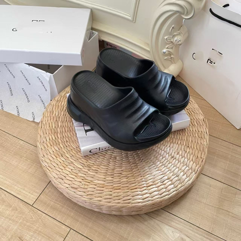 Sandale dama cu talpă groasă și platformă, partea superioară EVA, vârf rotund, origine Huizhou Guangdong, Primăvara 2025