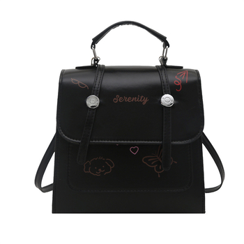 Ženski ruksak s vintage teksturom, 2025 proleće leto, casual commuter s crossbody značajkama — Materijal: PU; Unutarnja podstava: sintetička koža; Zatvaranje: pokriveno; Otporan na habanje