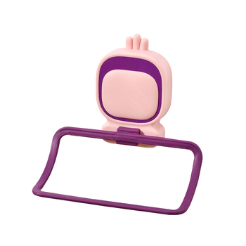 Suport pentru prosoape pentru copii, cu temă extraterestru — fără găuri, montaj în baie drăguț; Material: PP; Brand: Mu Orange; Instalare fără găuri; Potrivit pentru copii