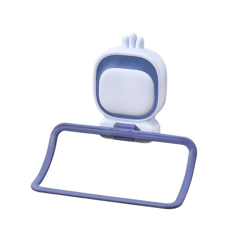 Suport pentru prosoape pentru copii, cu temă extraterestru — fără găuri, montaj în baie drăguț; Material: PP; Brand: Mu Orange; Instalare fără găuri; Potrivit pentru copii